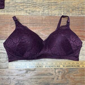 Lot of 5 Torrid Dream Wire-Free Push-Up Bra Potent Purple Lace Size 42DD May 25